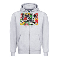 Heather Grey Autism background Zipper Hoodie - CowGirlArtShop