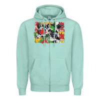 Seafoam Autism background Zipper Hoodie - CowGirlArtShop