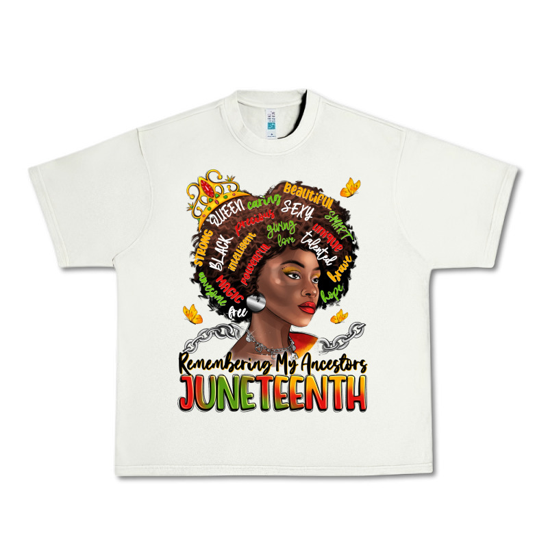 Remembering My Ancestors Juneteenth Urban Heavy Tee by LillyAllenDesigns | Teevron