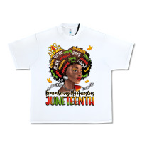 White remembering my ancestors juneteenth Urban Heavy Tee - LillyAllenDesigns