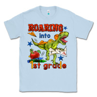 Dusty Blue roaring into 1st grade Classic Tee - BundleAndBundleShop