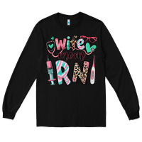 Black wife mom rn registered nurse Long Sleeve Tee - RanaPortraitStore