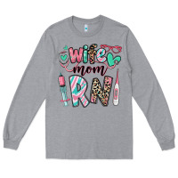 Heather Grey wife mom rn registered nurse Long Sleeve Tee - RanaPortraitStore