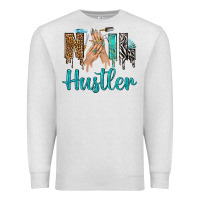 Oatmeal Heather nail hustler bbs Premium Sweatshirt - BundleAndBundleShop