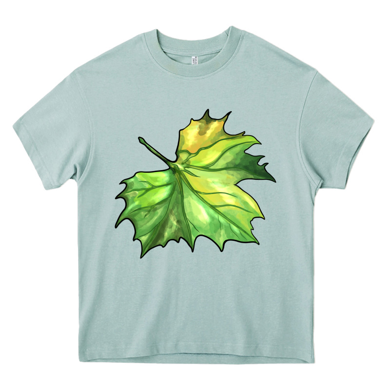 Green Leaf Heavy Core Tee by BarkalooDesign | Teevron