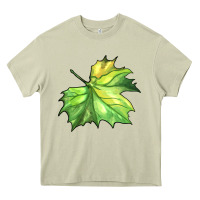 Mossy green leaf Heavy Core Tee - BarkalooDesign