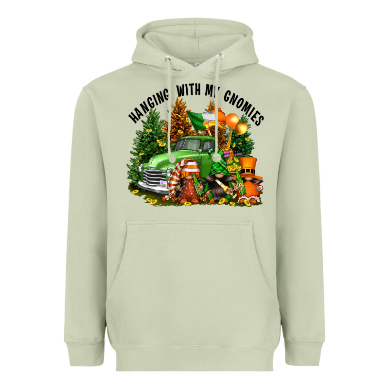St. Patricks Day Hanging With My Gnomies Heavyweight Hoodie by FaDigitalArtStudio | Teevron