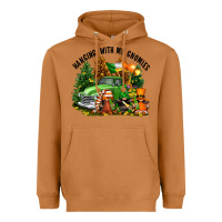 Meerkat St. Patricks Day hanging with my gnomies Heavyweight Hoodie - FaDigitalArtStudio