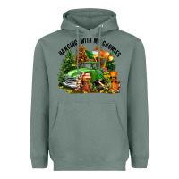 Sage St. Patricks Day hanging with my gnomies Heavyweight Hoodie - FaDigitalArtStudio