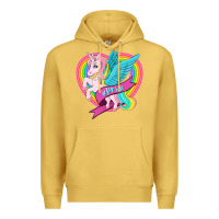 Antique Gold pride lgbtq unicorn Premium Hoodie - OliviaCreatesArt