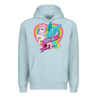Blue Mist pride lgbtq unicorn Premium Hoodie - OliviaCreatesArt