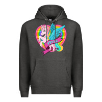 Charcoal Heather pride lgbtq unicorn Premium Hoodie - OliviaCreatesArt