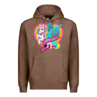 Chestnut pride lgbtq unicorn Premium Hoodie - OliviaCreatesArt