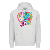 Dove Grey pride lgbtq unicorn Premium Hoodie - OliviaCreatesArt