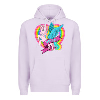 Lilac pride lgbtq unicorn Premium Hoodie - OliviaCreatesArt
