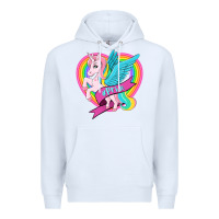 White pride lgbtq unicorn Premium Hoodie - OliviaCreatesArt