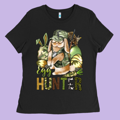 Egg Hunter Ladies Tee Designed By Nancycooperartshop