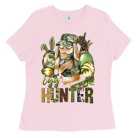 Bubblegum Pink Egg hunter Ladies Tee - NancyCooperArtShop