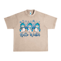 French Oak snowman hello winter Urban Heavy Tee - JahusDesignShop