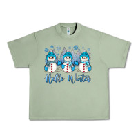 Snowman Hello Winter Urban Heavy Tee | Teevron