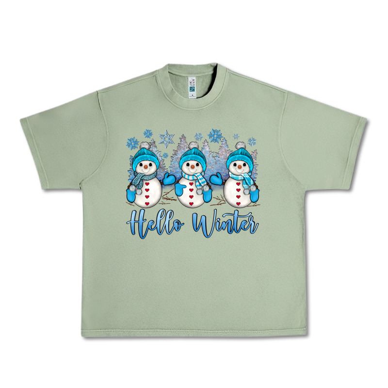 Snowman Hello Winter Urban Heavy Tee by JahusDesignShop | Teevron