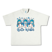 Pistachio snowman hello winter Urban Heavy Tee - JahusDesignShop