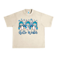 Sandshell snowman hello winter Urban Heavy Tee - JahusDesignShop