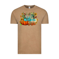 Vintage Coffee Welcome Fall Pumpkins Vintage Tee - BundleAndBundleShop