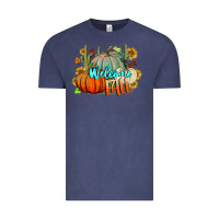 Vintage Denim Welcome Fall Pumpkins Vintage Tee - BundleAndBundleShop