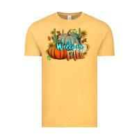 Vintage Mustard Welcome Fall Pumpkins Vintage Tee - BundleAndBundleShop