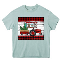 Arona christmas on the farm tractor Heavy Core Tee - Jasminsmagicworld