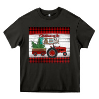 Asphalt christmas on the farm tractor Heavy Core Tee - Jasminsmagicworld