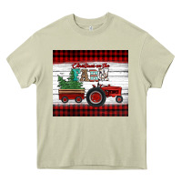 Mossy christmas on the farm tractor Heavy Core Tee - Jasminsmagicworld
