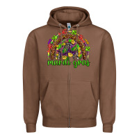 Chestnut Mardi Gras rainbow and masks Zipper Hoodie - HowdyJamesFarm