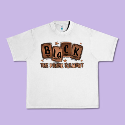 Black The Prime Element Melanin Urban Heavy Tee Designed By Lillyallendesigns