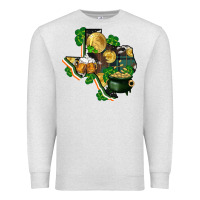 Oatmeal Heather texas map st patrick's day Premium Sweatshirt - FaDigitalArtStudio