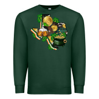 Sports Green texas map st patrick's day Premium Sweatshirt - FaDigitalArtStudio