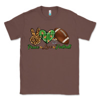 Chestnut peace love football Classic Tee - BundleAndBundleShop