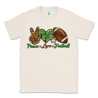 Natural peace love football Classic Tee - BundleAndBundleShop