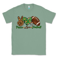 Sage peace love football Classic Tee - BundleAndBundleShop