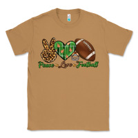 Toasted Coconut peace love football Classic Tee - BundleAndBundleShop