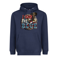 Navy I back the blue Heavyweight Hoodie - FaDigitalArtStudio