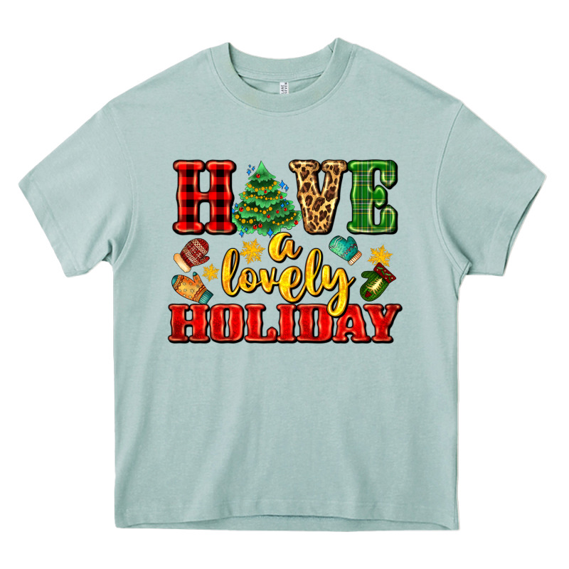 Have A Lovely Holiday With Gloves Heavy Core Tee by AdoDesignShop | Teevron