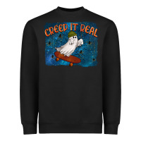 Black Creep It Real Heavyweight Sweatshirt - texasbilliewilder