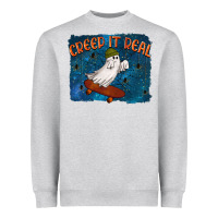 Heather Grey Creep It Real Heavyweight Sweatshirt - texasbilliewilder
