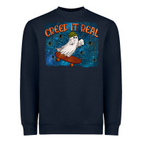 Navy Creep It Real Heavyweight Sweatshirt - texasbilliewilder