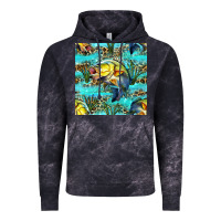 Cloud Black Lake Fish And Reeds With Leopard Seamless Pattern Bbs Vintage Hoodie - BundleAndBundleShop