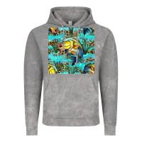 Cloud Rock Lake Fish And Reeds With Leopard Seamless Pattern Bbs Vintage Hoodie - BundleAndBundleShop