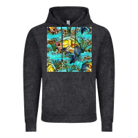 Vintage Black Lake Fish And Reeds With Leopard Seamless Pattern Bbs Vintage Hoodie - BundleAndBundleShop