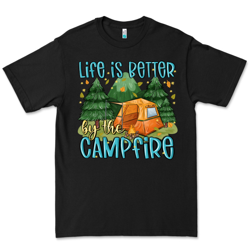 Life Is Better By The Camp Fire Premium Tee by MaliasSmallBusiness | Teevron